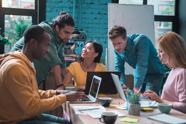 No code tools: team working together on a project