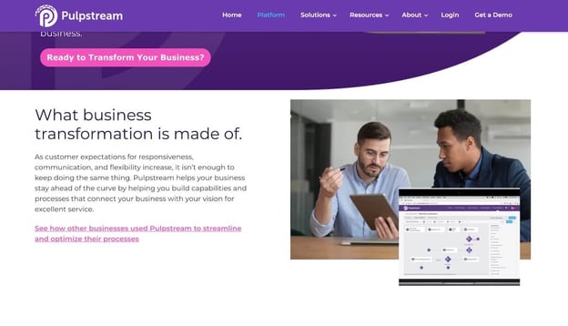 Pulpstream website