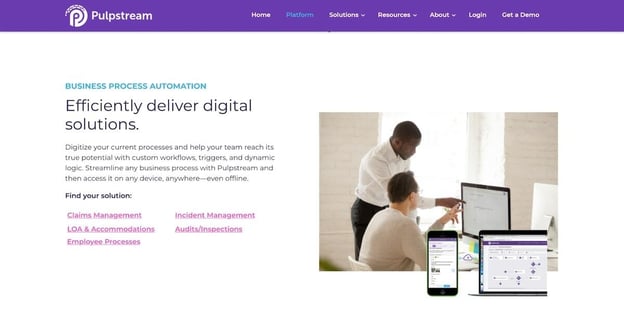Pulpstream website