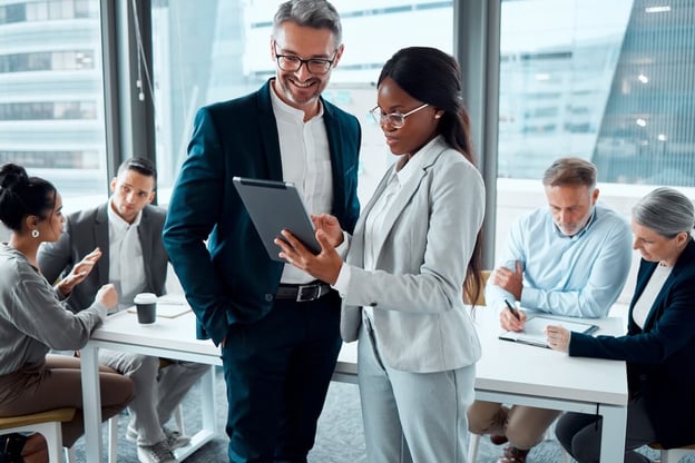 Entrepreneurs working together