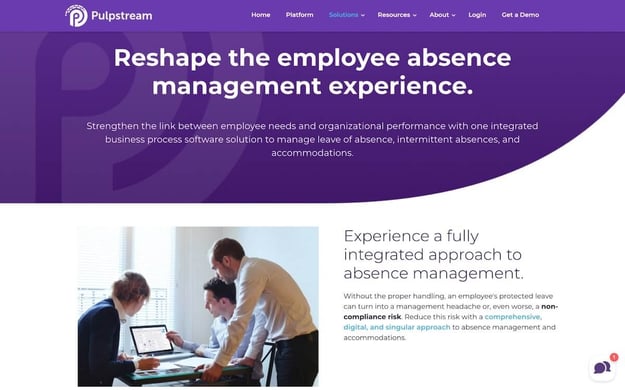 FMLA leave of absence: Pulpstream website