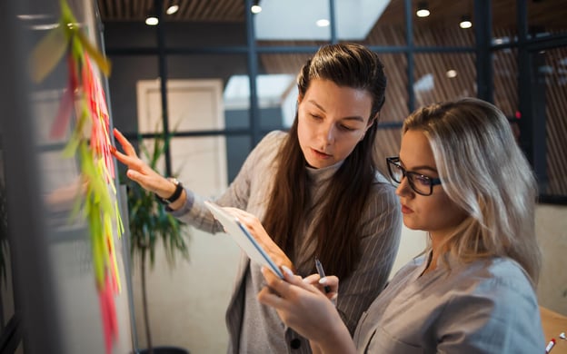Business process automation software: co-workers working together