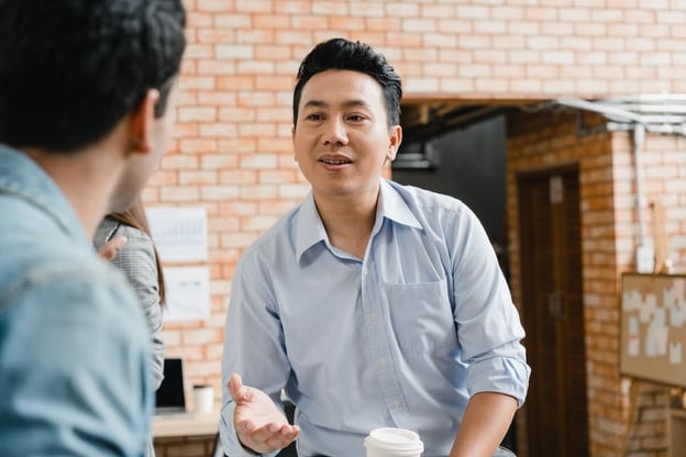 Employee relations issues: colleagues talking to each other