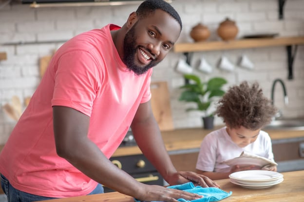 Father spending time with his child
