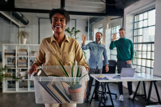 FMLA California: employee happily leaving her previous job
