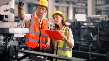 OSHA inspection: engineers inspecting something onsite