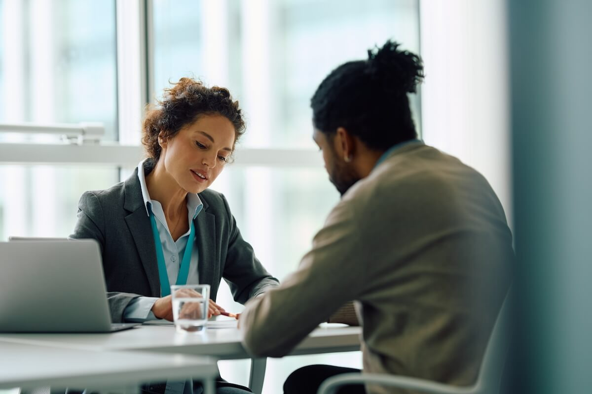 Reasonable accommodation request: HR manager talking to an employee